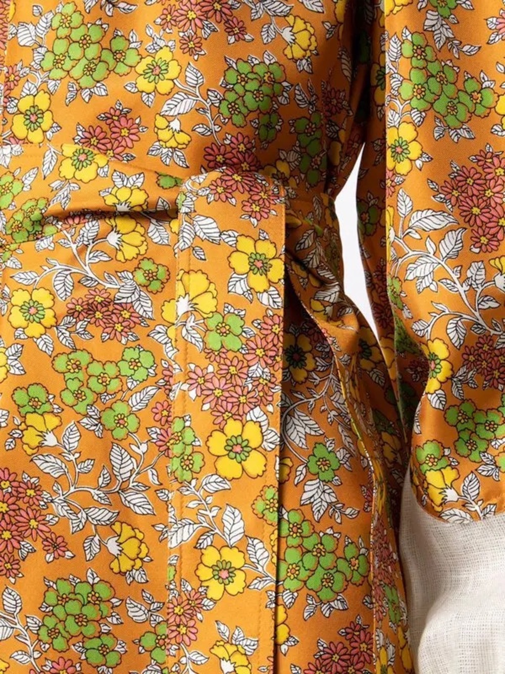 Tory Burch Wallpaper Floral Silk Dress - Size 0 - Picture 3 of 11